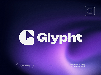 Glypht - Brand Identity for Generative Tech abstract ai brand design brand identity branding generative gradient logo minimal saas saas branding software tech logo