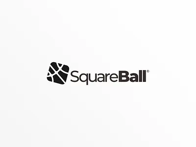 SquareBall Logo Design ball branding icon logo monogram simple logo square