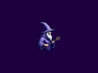 Wizard Logo branding branding design character design design graphic design illustration logo logo design vector wizard wizard character wizard character design wizard illustration wizard logo wizard logo design
