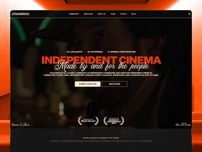 Website ✦ Conversion ✦ Film Dispatch cinema filmmaker indie redesign web design website