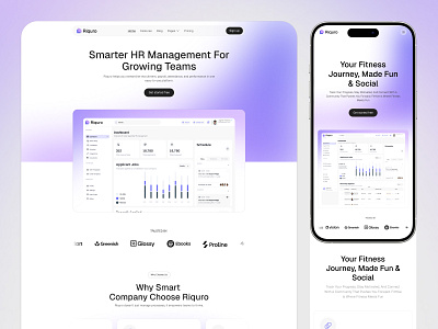 Saas marketing website design management website marketing website saas ui uxui design