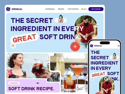 Soft Drinks: Drinkuu Website awwward awwwards design energy boost landing figma design health landing page landing landing page seative digital ui uidesign uiux userinterface ux web web design web page website website design wordpress development