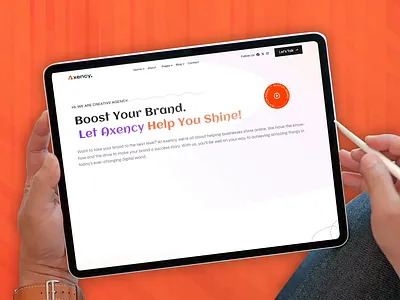 Axency Corporate Website UI/UX agency branding coperate creative design softcrafty ui webdesign websitedesign