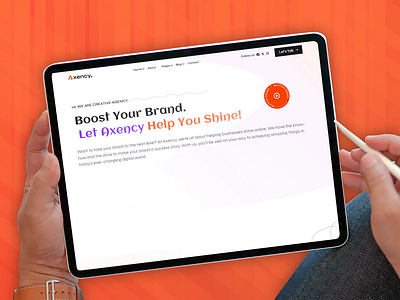 Axency Corporate Website UI/UX agency branding coperate creative design softcrafty ui webdesign websitedesign
