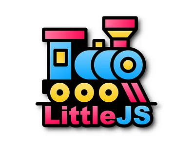 LittleJS Game Engine Logo branding design illustration javascript logo train