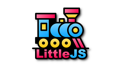 LittleJS Game Engine Logo branding design illustration javascript logo train