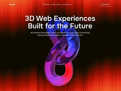 3D landing page 3d digital experiences 3d landing page 3d landing page ui 3d landing page ux 3d motion design 3d product 3d uiux design 3d web development virtual 3d web design