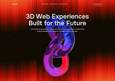 3D landing page 3d digital experiences 3d landing page 3d landing page ui 3d landing page ux 3d motion design 3d product 3d uiux design 3d web development virtual 3d web design