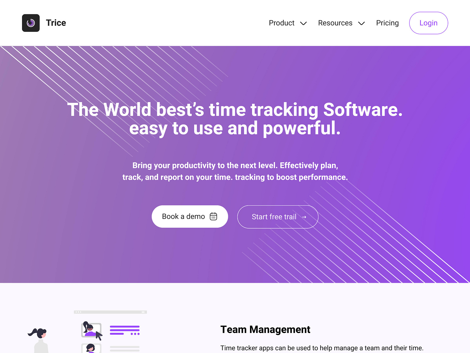 time-tracking-app-landing-page-by-mohemedjaved-sheik-murad-on-dribbble