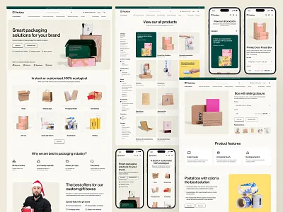 Packaging website. boxes cosmetics delivery design food packaging homepage landing page package packaging design packaging startup packaging website project ui web web design webdesign website