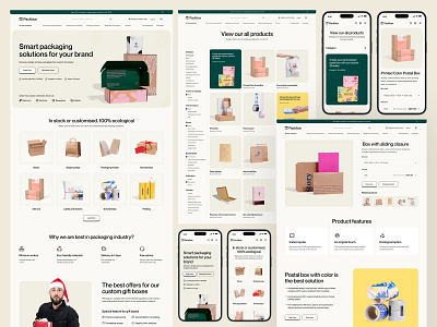 Packaging website. boxes cosmetics delivery design food packaging homepage landing page package packaging design packaging startup packaging website project ui web web design webdesign website