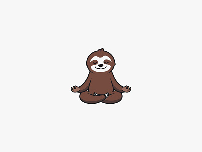 Sloth Logo branding branding design character design design graphic design illustration logo logo design sloth character design sloth logo sloth logo deisgn sloth yoga vector yoga logo