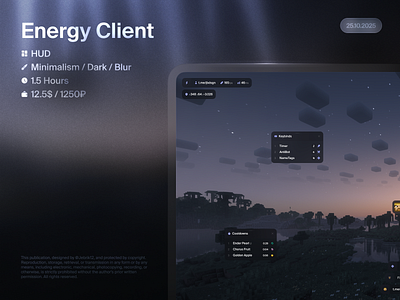 Energy Client cheat game hack hud minecraft ui uiux uix ux