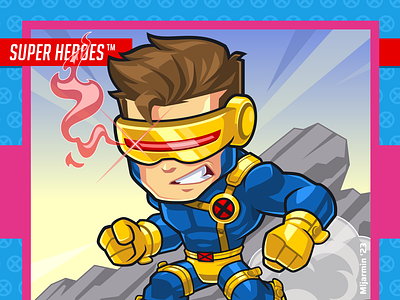 X-Men Cyclops Fan Art character design comics cyclops fan art fanart hero mascot marvel mascot mascot design superhero superhero mascot uncanny x-men