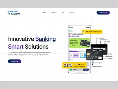Smart Bank Website Design. bank management bank management app bank website design banking website design banling site banling ui ux design banling website design landing page ui ux management saas saas website saas website design smart bank website design.