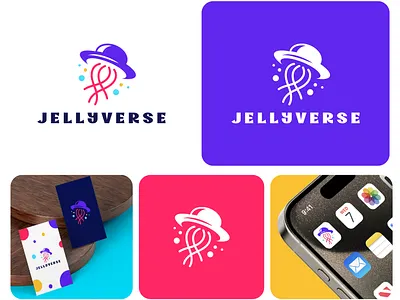 JellyVerse branding adobe illustrator brand identity brand style guide branding branding designer branding service fiverr.com graphic design logo logo design logo design service logo designer logomark minimalist branding minimalist logo modern logo trending design trending logo style visual identity