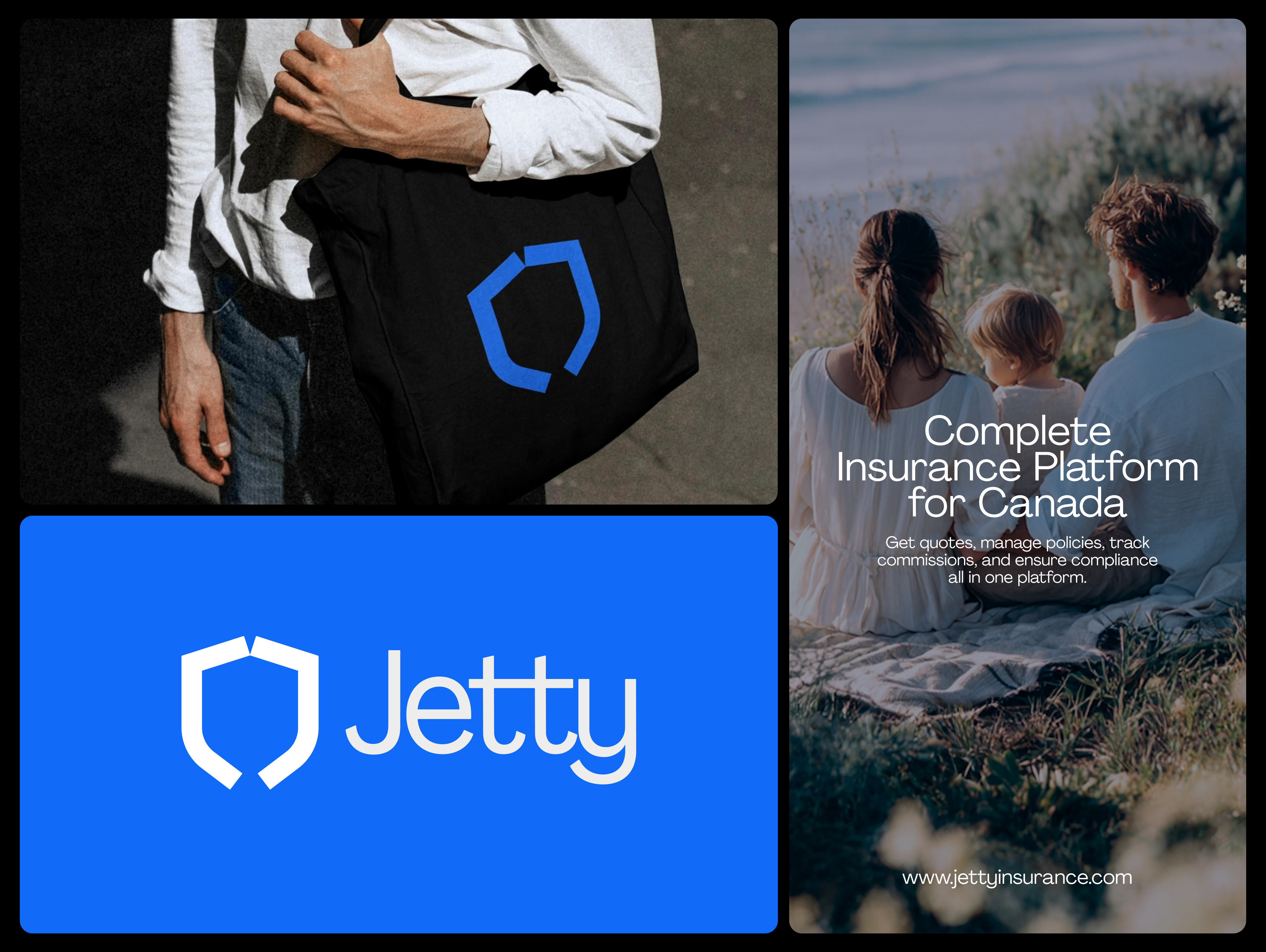 Jetty — Insurance Logo & Brand Identity brand design brand identity brand system branding design fintech insurance logo logo and branding logo concept logo design logo mark logo type minimal modern branding redesign saas tech branding visual identity