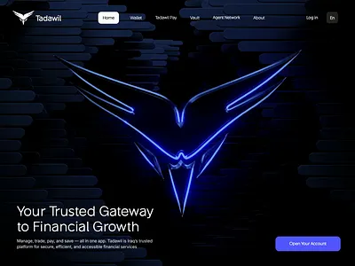 Tadawil landing page web design 3D animation 3d 3d animation 3d art ai agents e commerce finance fintech hero hero image hero section homepage icons landing landing page landingpage web web design web3 webdesign website