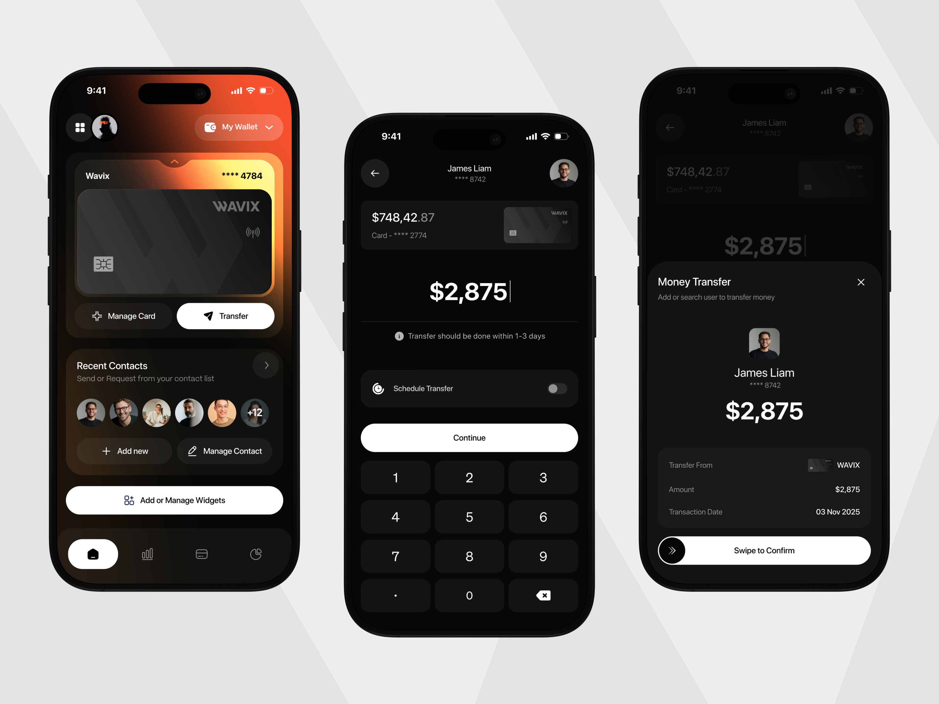 Example of Finance Mobile App UI/UX