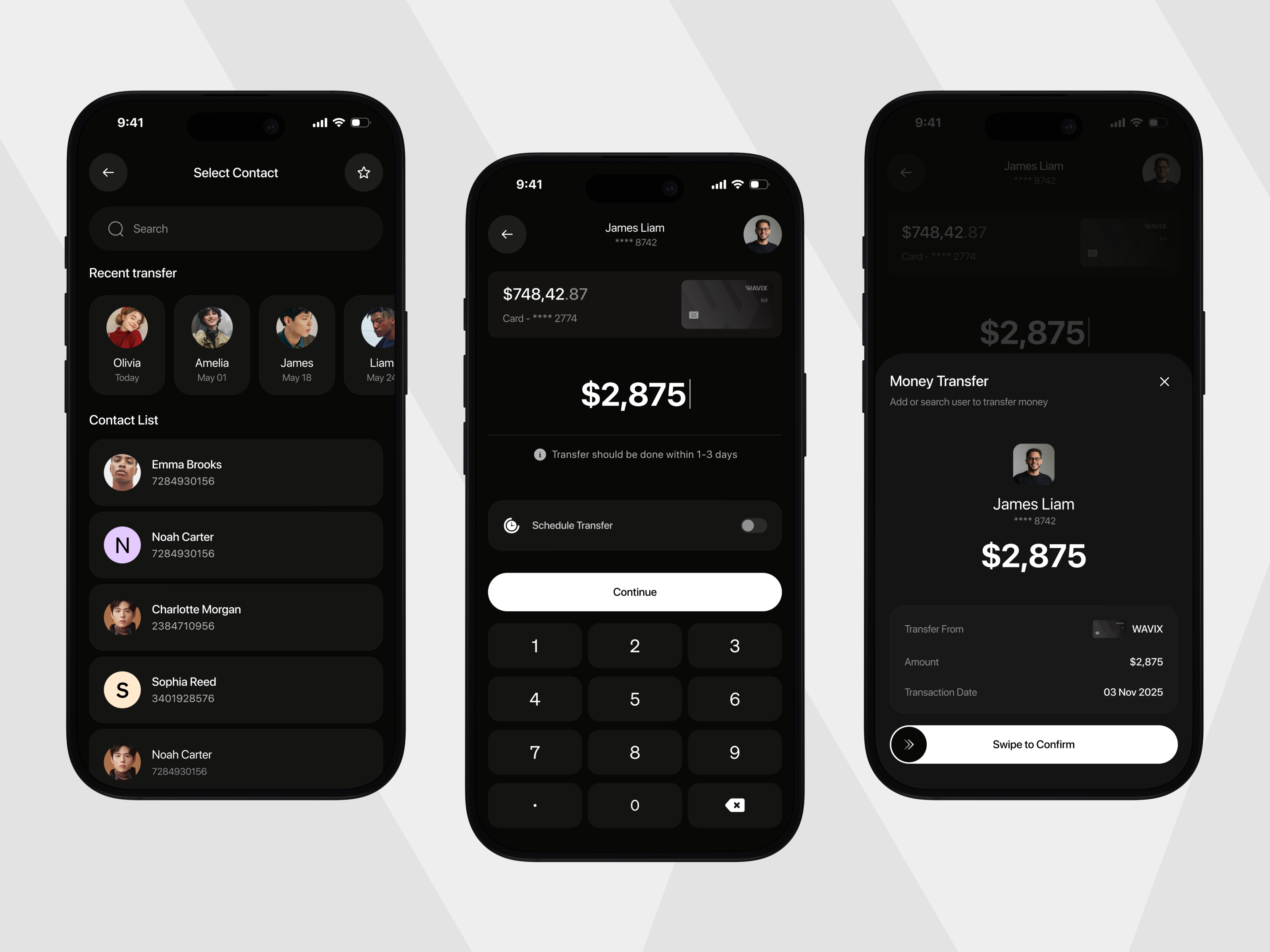 Example of Finance Mobile App UI/UX