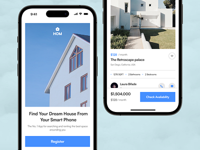 Real Estate Sales Platform design mobile ui