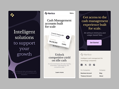 Nortico branding digital hero illustration inspiration mobile product ui uiux web