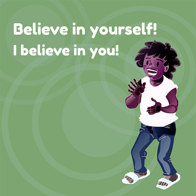 Care Card - Believe comic art design graphic design illustration typography vector