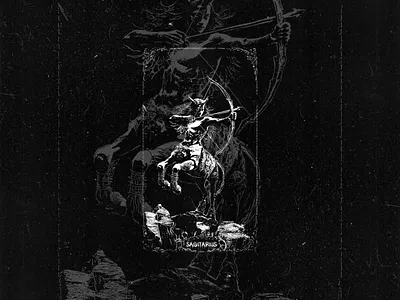 sagittarius archer illustration archer arrow astrological bow celestial centaur constellation fantasy horoscope mystical mythology night sky sagittarius stars symbolic