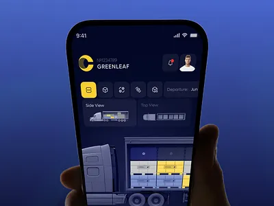 Shiplyne Mobile – Logistics Control Dashboard ai app app design b2b business crm dashboard design logistics mobile mobile app product saas software tms truck ui ui design ux ux design
