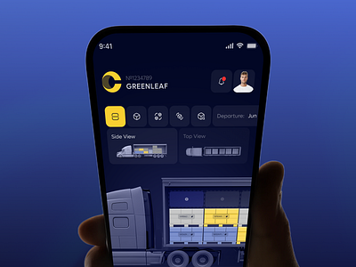 Shiplyne Mobile – Logistics Control Dashboard ai app app design b2b business crm dashboard design logistics mobile mobile app product saas software tms truck ui ui design ux ux design