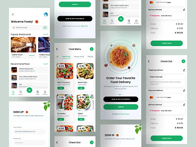 Food Delivery UI App Design app design delivery app design food app food delivery app food delivery services grocery food mobile app design restaurant app saas app saas food app saas product