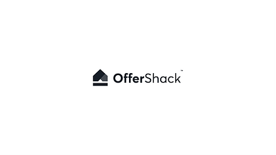 OfferShack branding graphic design home house logo logo house minimalistic paper real estate