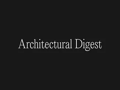 Architectural Digest Magazine animation motion graphics ui ux webdesign