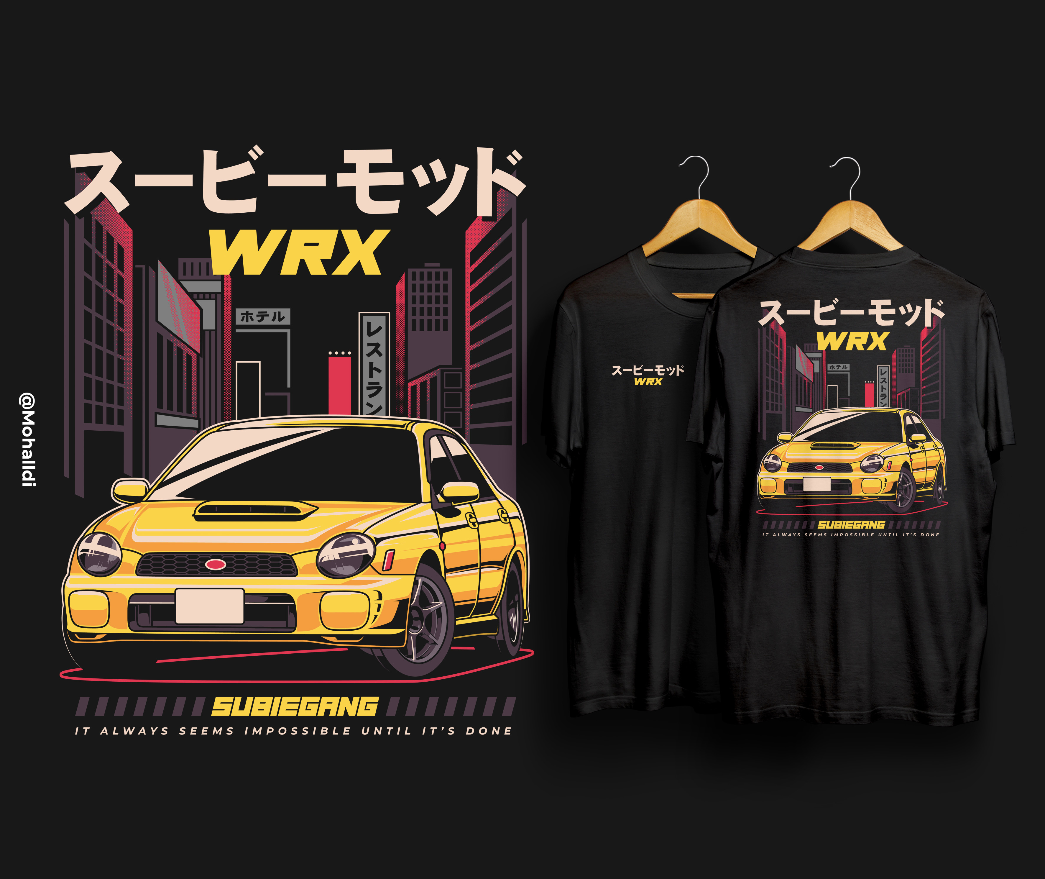WRX Bugeye Subaru Drawing automotive automotive design automotive drawing automotive illustration car design car drawing car illustration car poster car tshirt jdm sport car vehicle