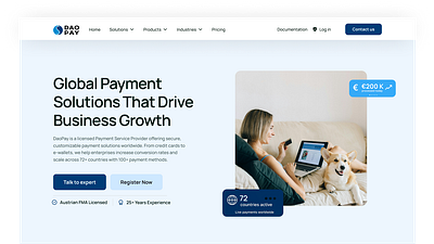 SaaS Website for Payment Solution saas ui ux