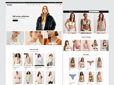 Ochaka. | Multipurpose eCommerce Figma Template creative design design system ecommerce ecommerce design figma figma template figma ui homepage design landing page minimal design modern design multipurpose online store product page shop template shopping website ui design ui kit ux design web design