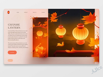 Chanise Lantern website. chanise concept design figma illustration interface lantern shop store ui uidesign ux