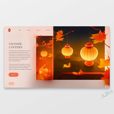 Chanise Lantern website. chanise concept design figma illustration interface lantern shop store ui uidesign ux