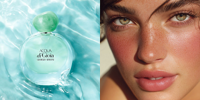 Armani advert ai fashion fragrence midjourney