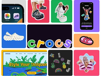 Crocs App and Website application branding dribbble illustration ui