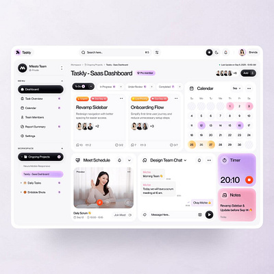 Taskly – Project Management Dashboard app appdesign branding dashboard design graphic design illustration logo mobileapp modern ui vector