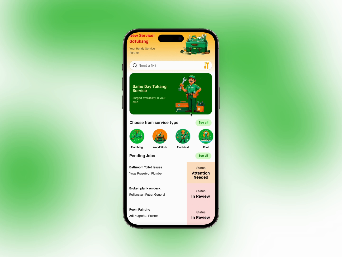 Example of Mobile App Design 