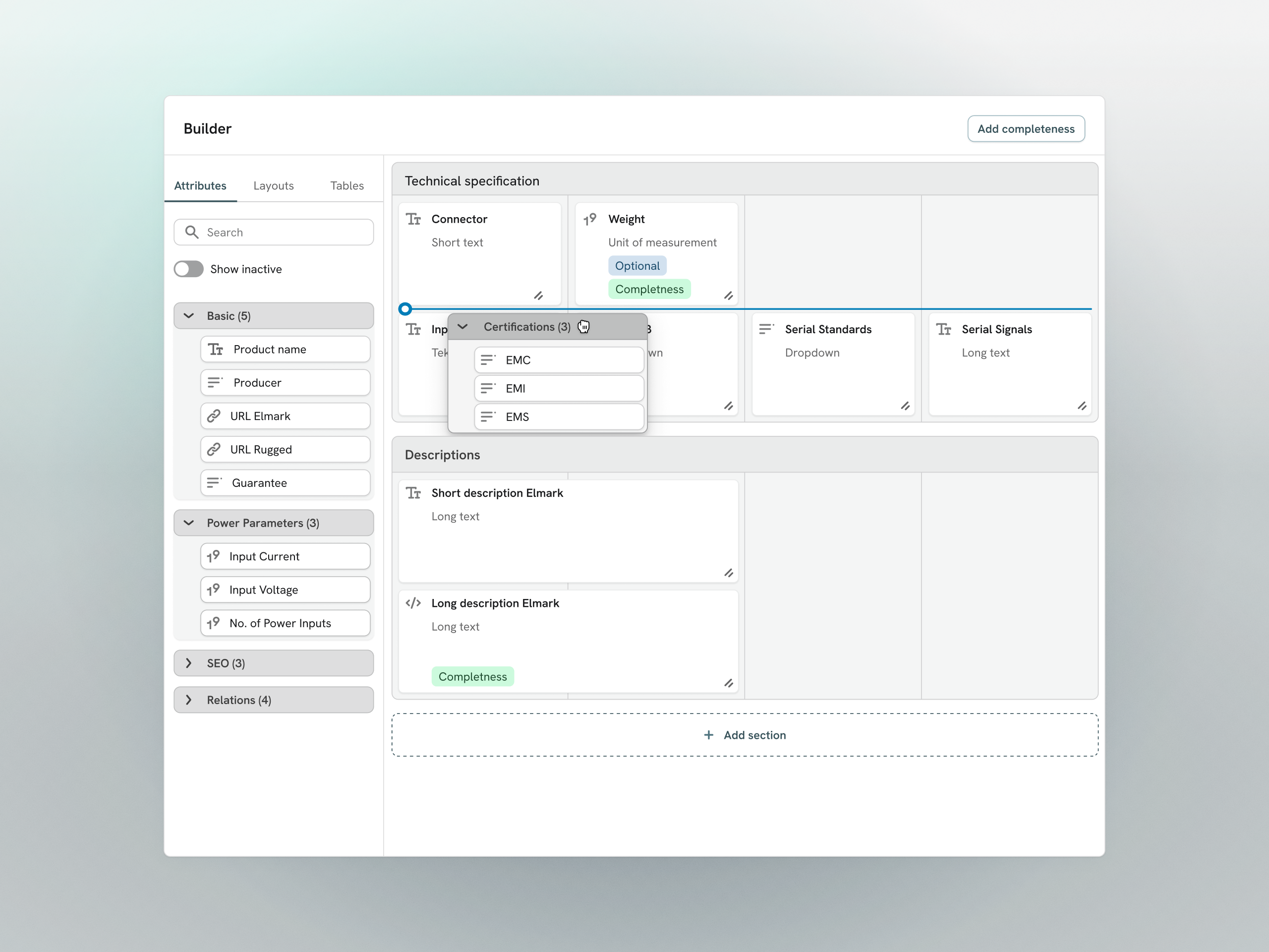Example of Builder for custom templates