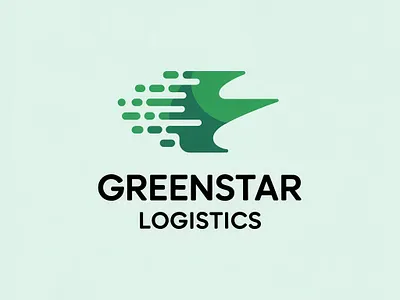 GreenStar Logistics branding design graphic design logo