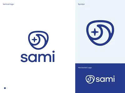 Sami Rebrand alert branding health logo logodesign logodesigner mark minimal modern moon night peace of mind protection rebrand rebranding safety star symbol