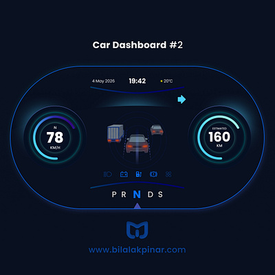 Car Dashboard UI Design car challenge ui ux