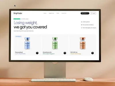 Telehealth Website - Weight Loss catalog ecommerce glp 1 glp 1 treatment healthcare website hover effects online shopping product design semaglutide shop shopify shopify website supplements telehealth telehealth and wellness telehealth landing page telemedicine weight loss weight loss landing page wellness landing page