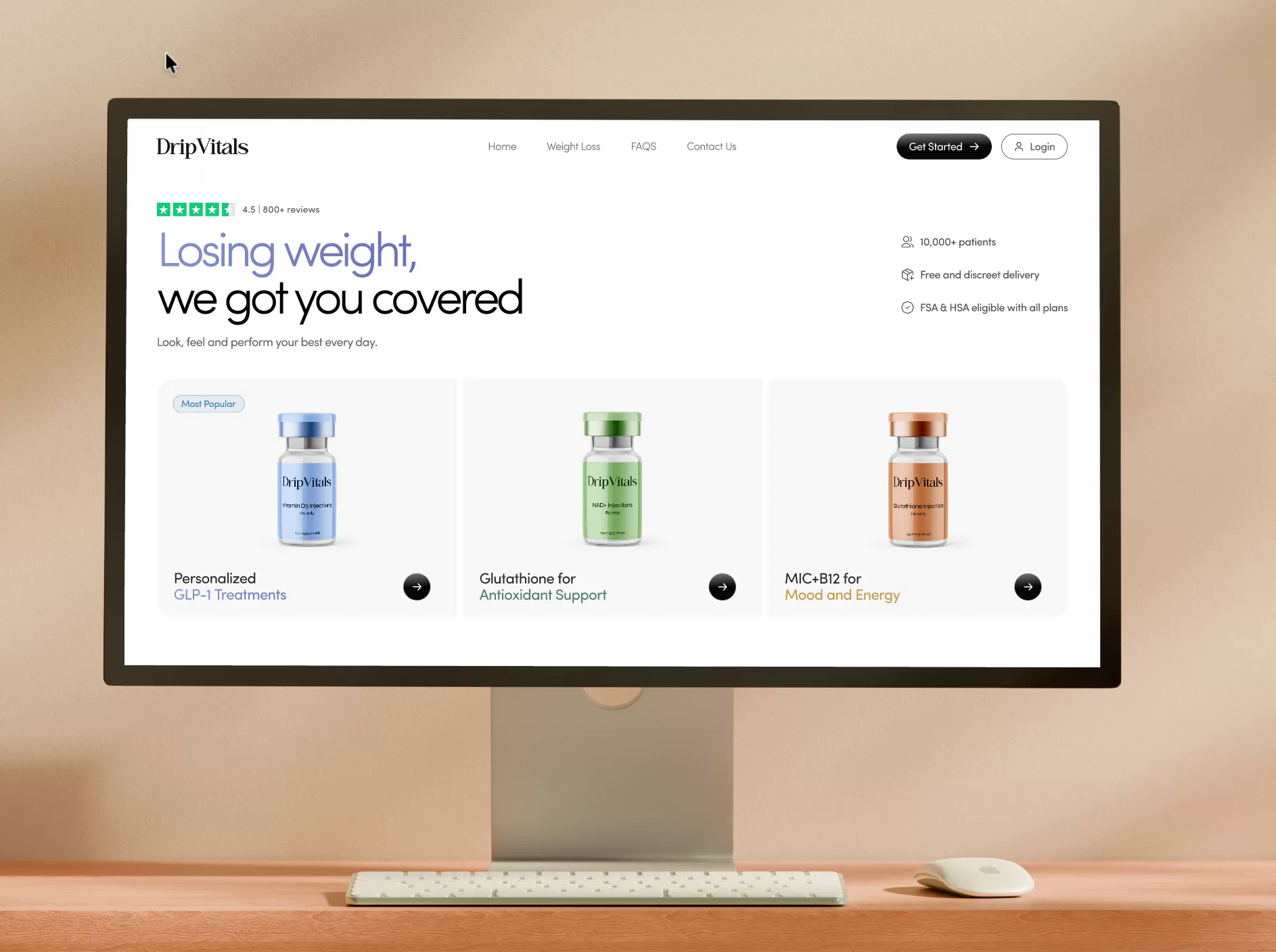 Example of Telehealth Website - Weight Loss