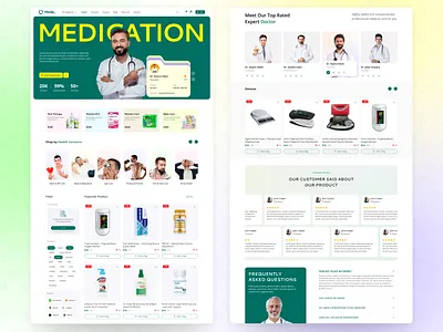 Healthcare Website UI/UX Design doctor website hospital website landing page landing page design mobileappdesign moderndesign responsivedesign uidesign uiuxdesign uxdesign website website design
