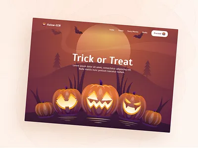 Trick or Treat 🎃 fun graphic design haloween ui uiux
